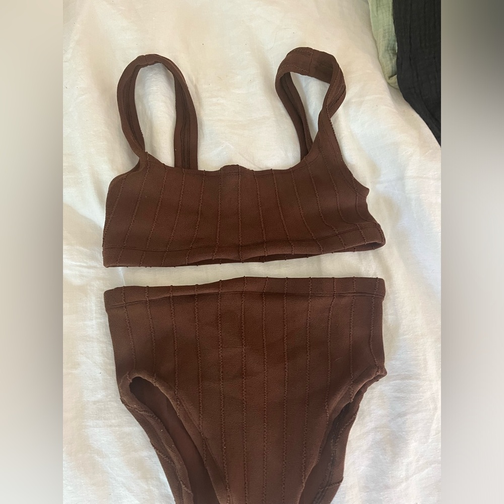 Hunza g Patricia Nile bikini in chocolate